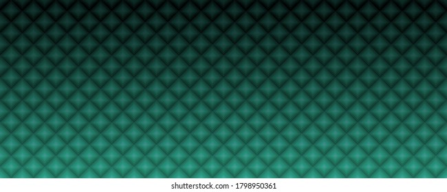 SmaragdFarbverlauf-Banner. Geometrischer Hintergrund im Origami-Stil. Smaragde Vektorgrafik für polygonale Rechtecke. Helles abstraktes Rhombus-Mosaik-Hintergrund für Design, Druck, Web. Nahtloses Muster.