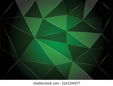 Diseño de fondo de tarjeta gráfica Emerald 