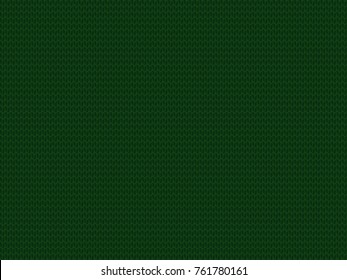 Emerald green fabric knitted background. Vector illustration, template, poster for design with space for text.