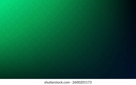 Emerald Green Geometric Circle Pattern Background Gradient with dark shadows, designed to bring depth and visual interest to backgrounds in digital designs, photography and visual projects