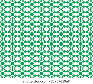 Emerald Harmony Pattern: Green Serenity Lace in the Botanical Flow of Heavenly Clover