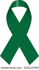 Emerald Jade Green ribbon awareness Liver Cancer