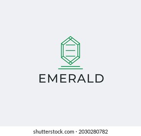 Emerald Logo Design Vector Template Stock Vector (Royalty Free ...