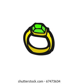 emerald ring cartoon