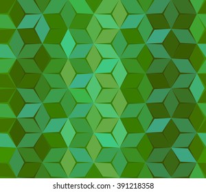 Emerald seamless texture. Green polygonal abstract.