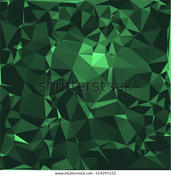 エメラルドの石の背景にベクターイラスト 深くきらめく緑の影の中に抽象的な美しい宝石のテクスチャー のベクター画像素材 ロイヤリティフリー