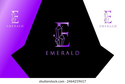 Vector de logotipo moderno de Emerald Stone