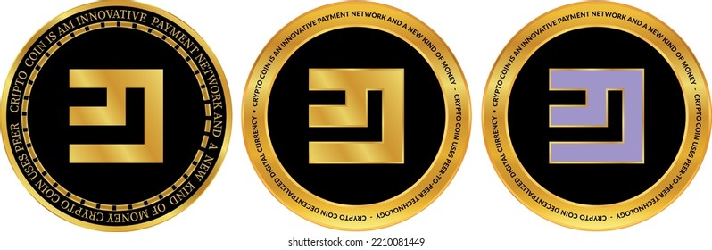 emercoin-emc coin vector illustrations. 3d illustration.