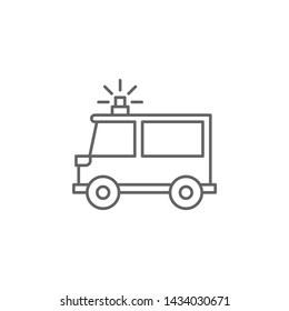Emergencies, ambulance icon. Element of emergencies icon. Thin line icon for website design and development, app development