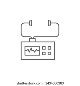 Emergencies, defibrillator icon. Element of emergencies icon. Thin line icon for website design and development, app development