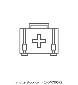 Emergencies, first aid kit icon. Element of emergencies icon. Thin line icon for website design and development, app development