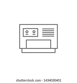 Emergencies, generator icon. Element of emergencies icon. Thin line icon for website design and development, app development