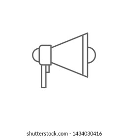 Emergencies, megaphone icon. Element of emergencies icon. Thin line icon for website design and development, app development