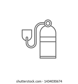 Emergencies, oxygen icon. Element of emergencies icon. Thin line icon for website design and development, app development