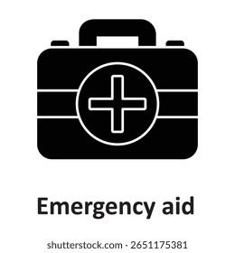 Emergency aid :Vector Icon which can easily modify or edit
