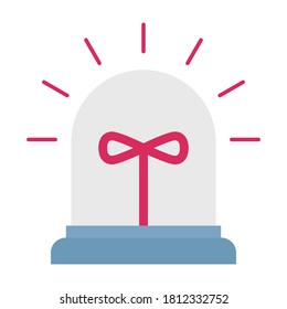 
  Emergency alarm flat vector icon which can easily modify or edit
