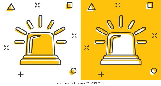 Emergency Alarm Icon Comic Style Alert Stock Vector (Royalty Free ...