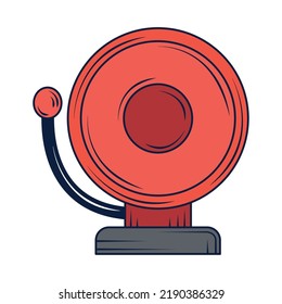 icono de alarma de emergencia aislado