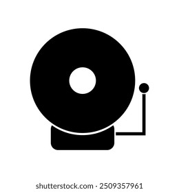 Emergency alarm icon illustrated on background