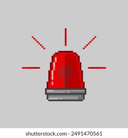 Emergency alarm, pixel art object