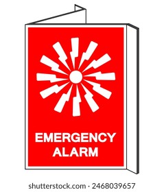 Emergency Alarm Symbol Sign, Vector Illustration, Isolate On White Background Label. EPS10 