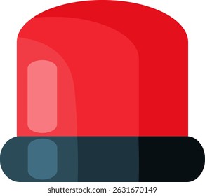 Emergency Alert Graphic with Red Siren Icon