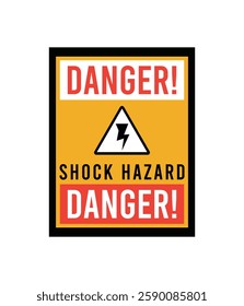 Emergency Alert and Hazard Zone Danger Signs for Restricted Entry