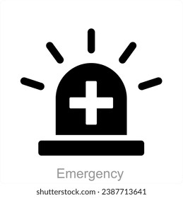 Concepto de icono de emergencia y alerta