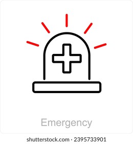 Concepto de icono de emergencia y alerta