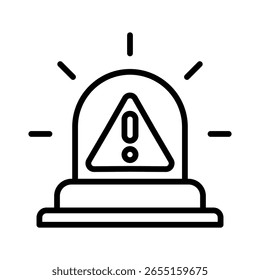 Elemento de icono de alerta de emergencia para diseño