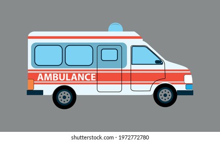 
Emergency Ambulance car medical service Royalty Vector illustration