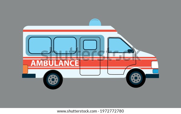 \
Emergency Ambulance car medical service\
Royalty Vector\
illustration