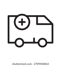 Colección con símbolos dinámicos de transporte médico para servicios de atención médica, rescate y atención de urgencia
