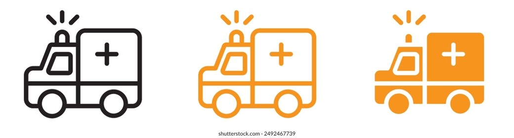 Emergency Ambulance Icon for Medical Services