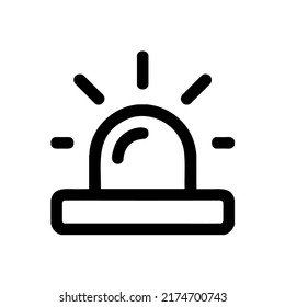 Emergency or ambulance siren outline icon.