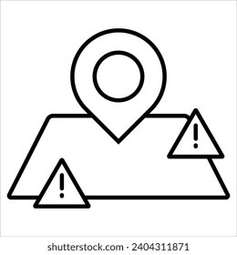 Área de emergencia, icono de emergencia en línea
