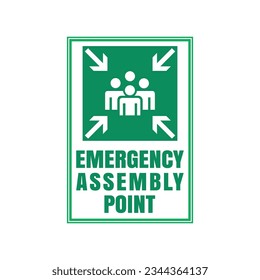 Emergency Assembly Point Fire Police Electricity Water No Smoking