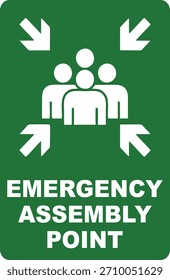 Emergency Assembly Point  for office or shopping mall 
