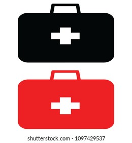 Emergency Bag icon.Vector