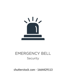 Emergency bell icon vector. Trendy flat emergency bell icon from security collection isolated on white background. Vector illustration can be used for web and mobile graphic design, logo, eps10