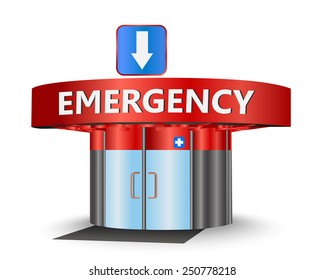 Emergency building as a concept symbol