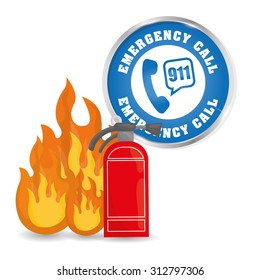 Emergency call  digital design, vector illustration 10 eps graphic