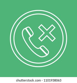 Emergency call glyph icon, medicine and healthcare, medical support sign vector graphics, a solid pattern on a green background, eps 10.