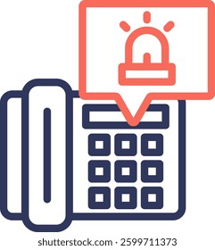 Emergency Call Icon Element For Design And Vector