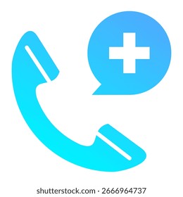 Emergency Call Icon Element For Design