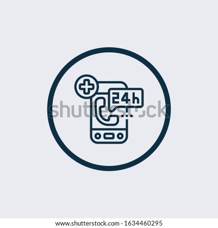 emergency call icon isolated on white background from emergency collection. emergency call icon trendy and modern call symbol for logo, web, app, UI. emergency call icon simple sign. 