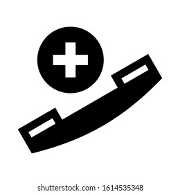 emergency call icon isolated sign symbol vector illustration - high quality black style vector icons
