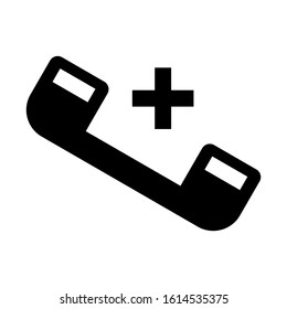 emergency call icon isolated sign symbol vector illustration - high quality black style vector icons
