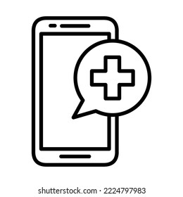 Emergency Call Icon Logo Design Vector Template Illustration Sign And Symbol Pixels Perfect