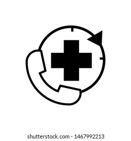 Emergency Call Icon Vector Design Symbol Illustration